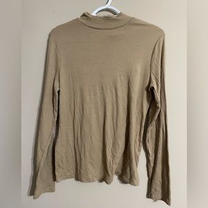 Tan mock neck long sleeve